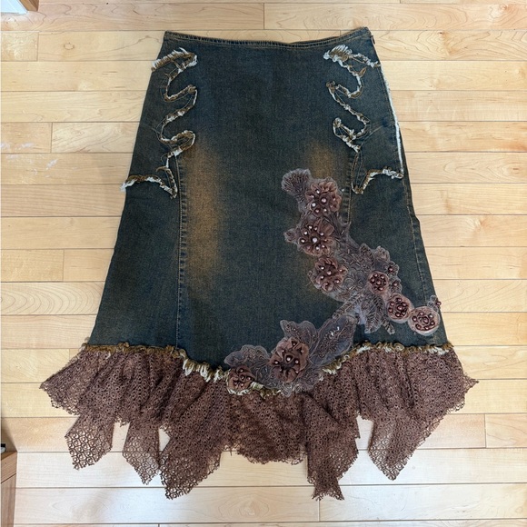 West 36Th Dresses & Skirts - Ethereal denim fairycore skirt